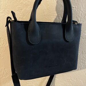 Portland Leather Goods Raindrop Zippered Crossbody Small Purse Deep Water Unused